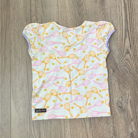 Matilda Jane Girls Tennis Top Tennis Print Size 2 - Picture 3 of 5